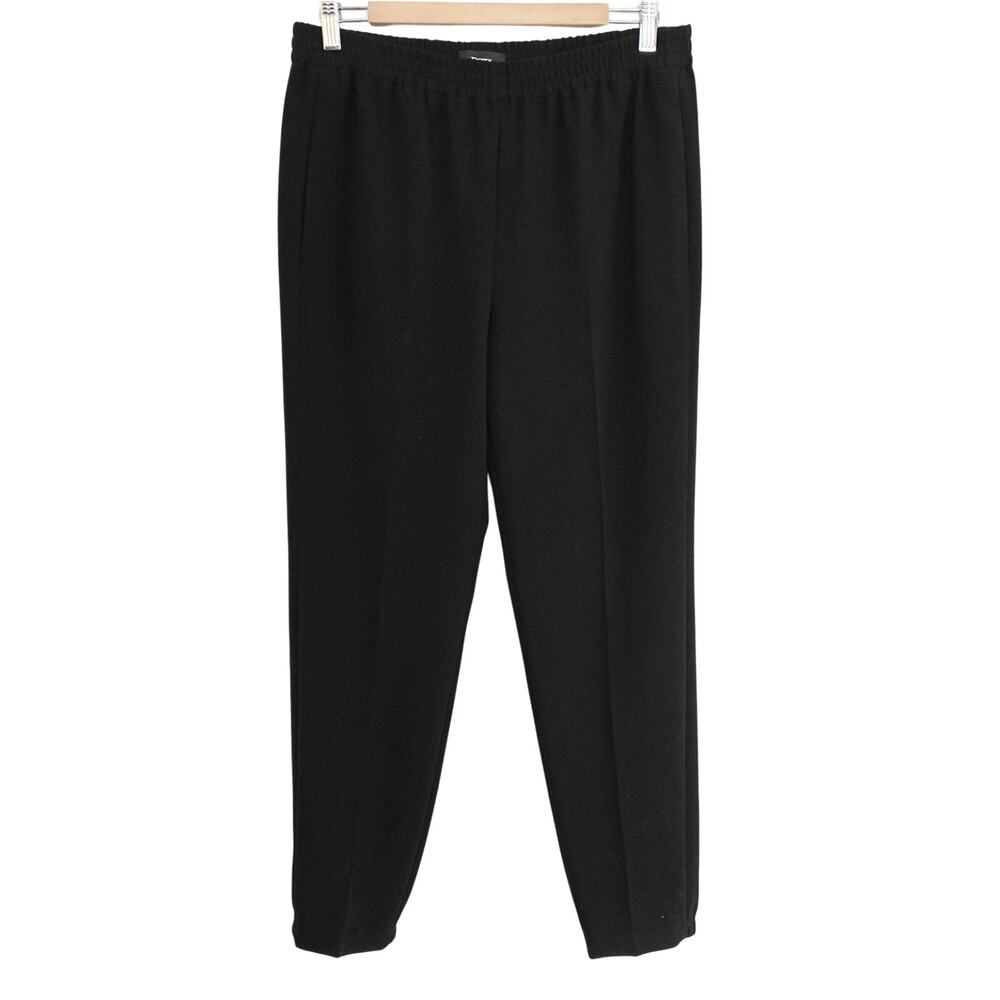 Theory Black Elastic Waist Tapered Leg Pull-On Jogger Pants Size 8